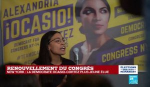 À New York, la démocrate Alexandria Ocasio-Cortez devient la plus jeune élue au Congrès