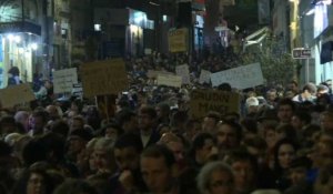 Effondrements à Marseille: marche dans le centre ville