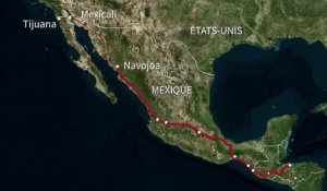 Premiers migrants à la frontière américano-mexicaine