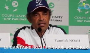 Coupe Davis 2018 - France-Croatie - Les choix de Yannick Noah : "Il en fallait deux, Tsonga m'a surpris"