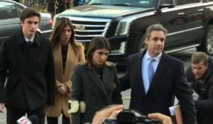 L'ancien avocat de Trump, Cohen, arrive au tribunal
