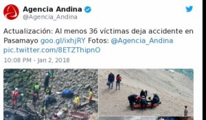 Pérou : un autocar chute d'une falaise, au moins 48 morts