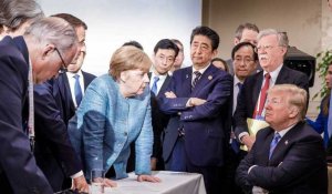 Trump face à Merkel : la photo du G7 qui inspire les internautes