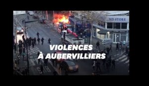 Incendies et échauffourées à Aubervilliers en marge d'une mobilisation lycéenne