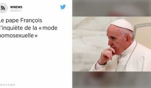 Le pape François s'inquiète de la "mode homosexuelle".