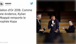 Ballon d'Or 2018. Comme une évidence, Kylian Mbappé remporte le trophée Kopa