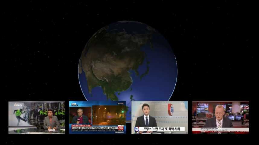 Gilets Jaunes Les Télés Du Monde Entier Ouvrent Leurs Jt Sur Les événements Parisiens