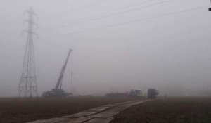 Seneffe : Un engin agricole a percuté un pylône électrique. Les réparations sont en cours (1)