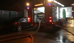 Mouscron: feu de cheminée dans la rue de Liège le 30 octobre 2018