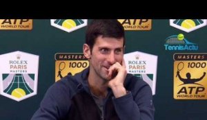 Rolex Paris Masters 2018 - Novak Djokovic : "C'est un très beau voyage.... !"