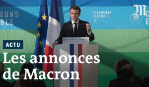 Transition énergétique : Macron annonce ses mesures
