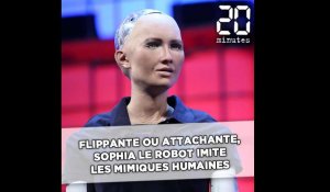 Flippante ou attachante, Sophia le robot imite les mimiques humaines