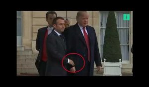 Trump et Macron ont raté leur poignée de main devant les photographes
