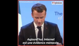 Emmanuel Macron appelle à réguler davantage Internet