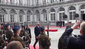 Emmanuel Macron reçu au Palais Royal
