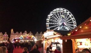 Ouverture du marché de Noël d'Arras.