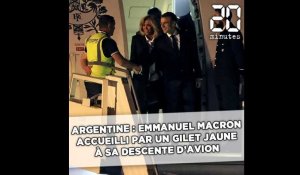 Argentine: Emmanuel Macron accueilli par un «gilet jaune» à sa descente d'avion