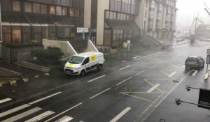 Saint-Malo. Mauvais temps : pluie et vent violent