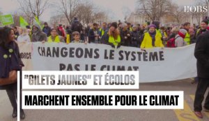 "Gilets jaunes" et écolos marchent ensemble pour le climat