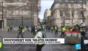 Mouvement des "Gilets Jaunes" : les policiers tentent d'encercler les manifestants pour les bloquer