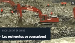 Eboulement en Chine : images aériennes des recherches