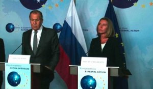 Mogherini: "nous n'avons pas les même positions" avec la Russie