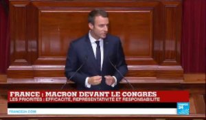 Emmanuel Macron devant le Congrès : "La France n'est pas un pays qui se réforme, c'est faux"