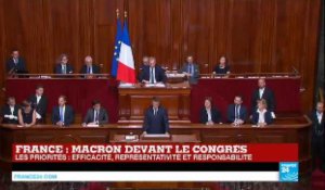 Macron devant le Congrès: "Je veux ici vous parler avec franchise du terrorisme islamiste"