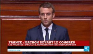 Macron devant le Congrès : "Tous les ans je reviendrais devant vous pour rendre compte"