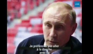 Vladimir Poutine sous la douche avec un homosexuel ? Son étonnante réponse (Vidéo)