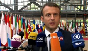 Sommet UE à Bruxelles: "Nous entrons dans le concret" (Macron)