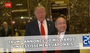 Trump annonce 50 milliards d'investissement japonais