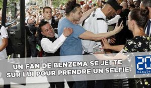 Un fan de Benzema se jette sur lui pour prendre un selfie