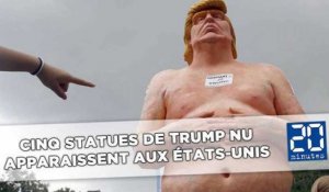 Cinq statues de Donald Trump nu apparaissent aux États-Unis