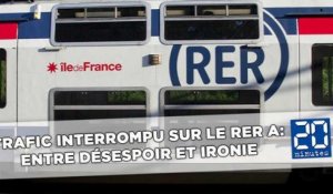 Trafic interrompu sur le RER A: Entre désespoir et ironie