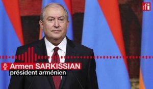 Arménie: «une révolution d'un nouveau style», dit le président Sarkissian