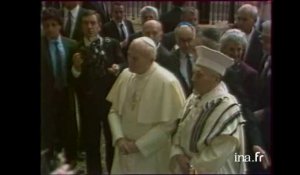 Rome : le pape en visite à la grande synagogue