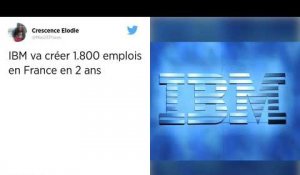 Le géant américain IBM va créer 1 800 emplois en France d'ici deux ans.