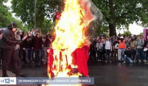  Une effigie d'Emmanuel Macron géante brûlée - ZAPPING ACTU DU 23/05/2018