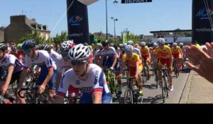Une centaine de cyclistes au départ de la première étape du Trophée Centre Morbihan 