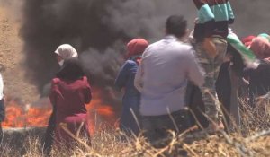 Gaza: des dizaines de morts à la frontière israélienne