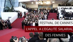 Festival de Cannes: l'appel à l'égalité salariale des femmes 