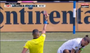 Zlatran Ibrahimovic gifle un joueur et reçoit un carton rouge (Vidéo)