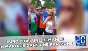 Euro 2016: Une demande en mariage dans une fan-zone