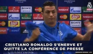 Cristiano Ronaldo s'enerve et quitte la conférence de presse