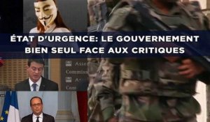 État d'urgence: Le gouvernement bien seul face aux critiques