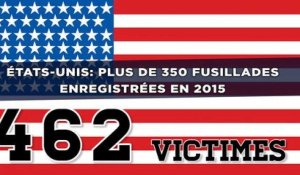États-Unis: Plus de 350 fusillades enregistrées en 2015
