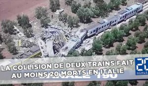 La collision de deux trains fait au moins 10 morts en Italie