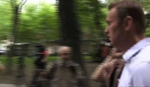Alexei Navalny, leader de l'opposition russe, arrive au tribunal