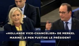 «Hollande vice-chancelier» de Merkel assène Marine Le Pen